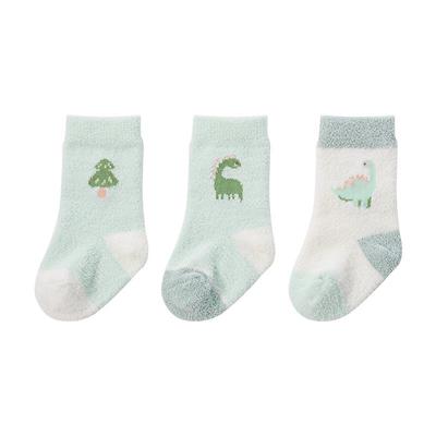 速发热加厚双面绒婴儿袜子冬季