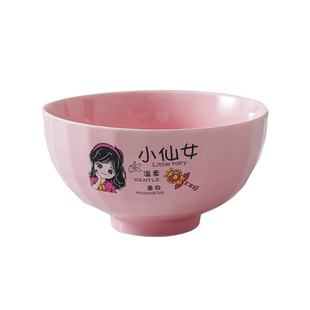 6寸面碗陶瓷亲子卡通彩色家用一家人区分可爱创意大号碗吃面饭碗
