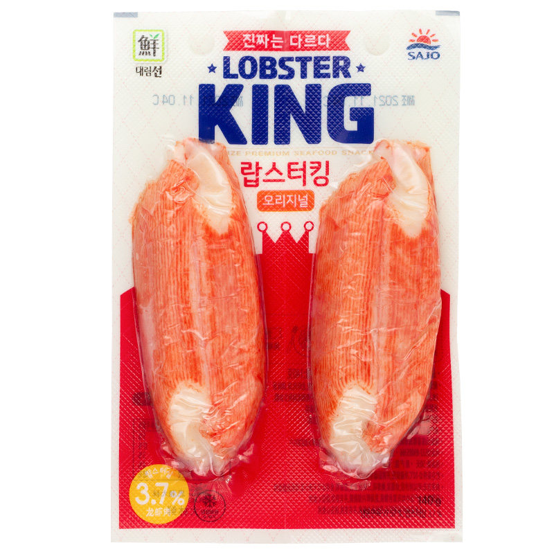 思潮大林官方旗舰店韩国进口蟹肉棒手撕蟹柳棒开袋即食低脂蟹棒