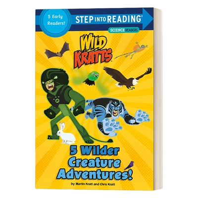 英文原版 Step into Reading 5 Wilder Creature Adventures Wild Kratts 野生生物冒险 英文版 进口英语原版书籍