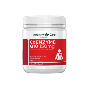 【自营】Healthy Care澳洲辅酶Q10r软胶囊150mg180粒中老年护心脏