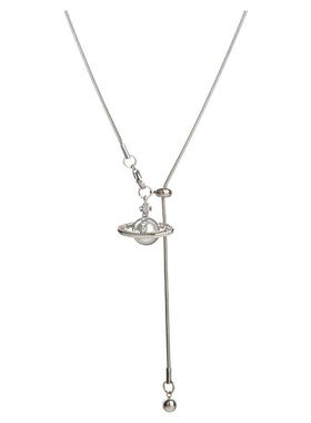 钛钢不褪色西太后土星珍珠项链