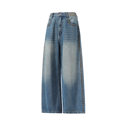 Dream made 美式高级感牛仔裤男春季2026新款直筒阔腿裤男生裤子