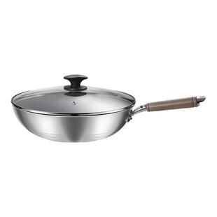 日本制造原装进口北陆不粘锅平底炒锅无油烟家用多功能超轻便锅具