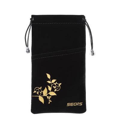 色格手机充电宝束口便携绒布袋