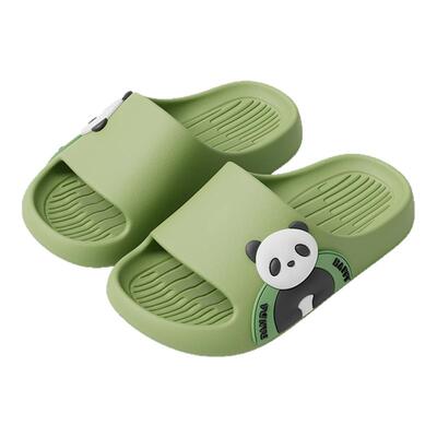 猪爸爸可爱熊猫儿童凉拖鞋