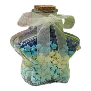 许愿瓶子星星瓶玻璃漂流瓶空瓶幸运星创意DIY渐变色折纸生日礼物