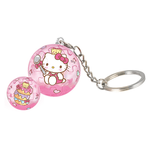 3D-JP三丽鸥球形钥匙扣立体拼图礼物送女友Hello Kitty50周年挂件