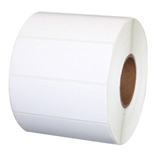 宣楚铜版纸不干胶标签贴100mm*80*60*70*90*50 4*3cm工厂仓库物料空白卷筒长效物流条码碳带打印铜板可定制做