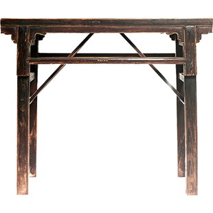 学古|折叠课堂 中式仿古漆榫卯结构收藏家具茶书画琴桌高度可调节