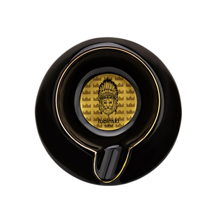 LUBINSKI鲁宾斯基单人位陶瓷雪茄烟灰缸圆形描金陶瓷单槽缸