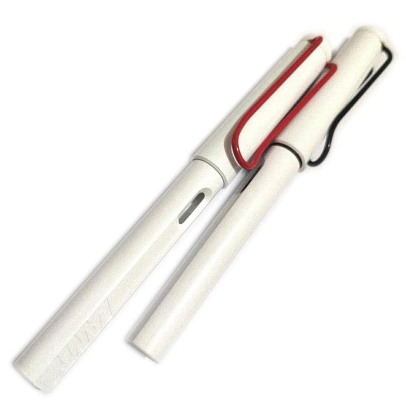 包邮LAMY/凌美钢笔礼品德国狩猎系列限定款 白杆红夹黑夹绝版刻字
