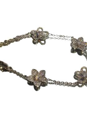 高级大牌感五瓣花朵手链