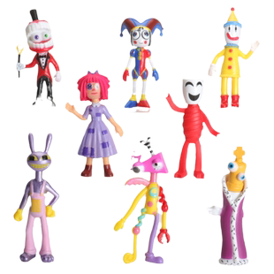 神奇数字马戏团手办的玩具贾克斯 jax帕姆尼小丑周边摆件公仔玩偶