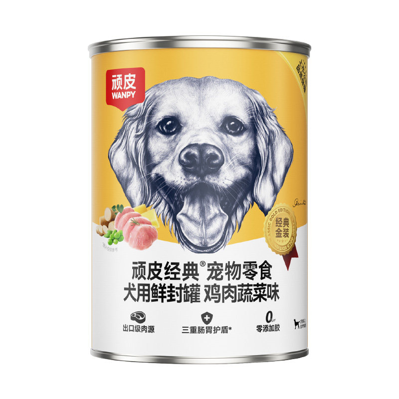 wanpy顽皮狗罐头大肉块营养拌粮