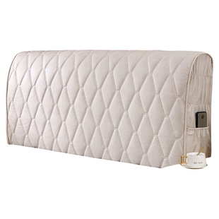 床头套罩2025新款科技布防水免洗全包加厚加棉欧式皮木床靠背软包