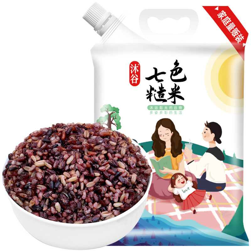 沐谷七色糙米3kg加量装