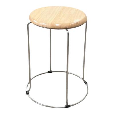 加厚成人圆凳子铁艺钢筋凳实木凳