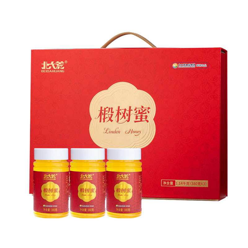 北大荒椴树蜜1140g纯蜂蜜礼盒