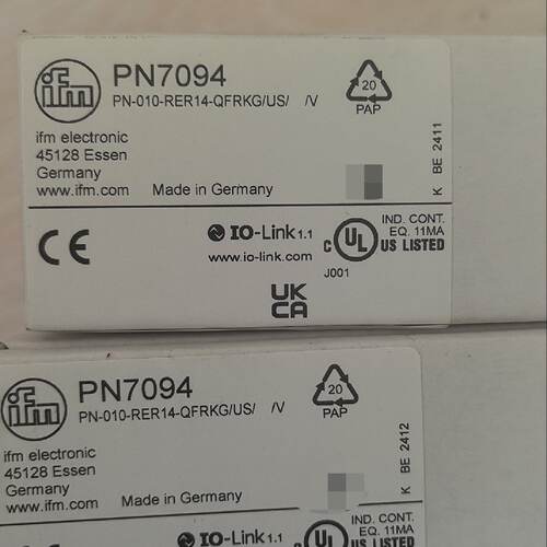 询价-易福门PN7094传感器 德国制造 支持IO-Link