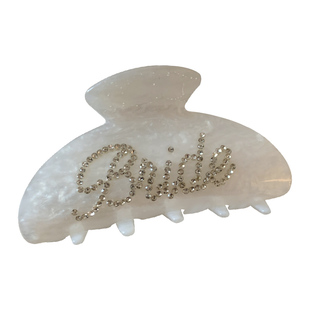 ins温柔Bride水钻人鱼色抓夹大号 高级感名媛法式盘发发抓鲨鱼夹