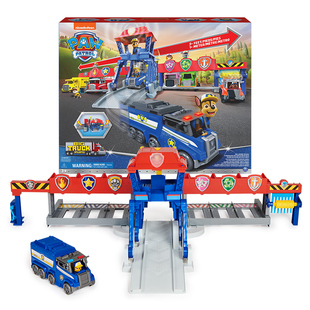 汪汪队立大功狗狗大卡车车队停靠站总部基地声光变形巴士玩具礼物