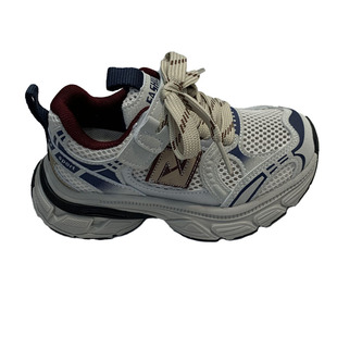 春夏2026单网超好看老爹透气潮牌儿童鞋老爹男童女童薄款运动粘扣