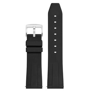 氟橡胶表带男士适用美度浪琴百年灵万国欧米茄西铁城劳力士手表带