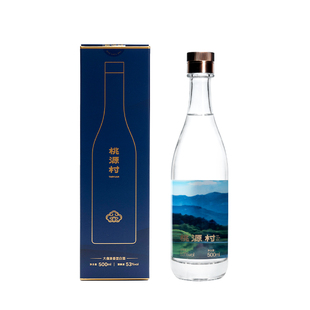 桃源村.秦岭53度500纯粮食礼盒包装清香型白酒正品官方旗舰店