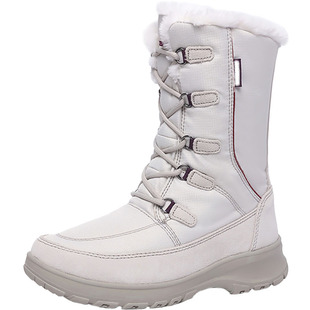 东北户外雪地靴女防水防滑中筒加绒加厚雪鞋雪乡漠河长白山哈尔滨