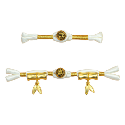 旗袍装饰双金竹节流苏一字辅料女