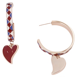 【黄龄同款】珐琅彩恋爱热恋耳环手绘珐琅爱心耳饰礼物灵蛇系列