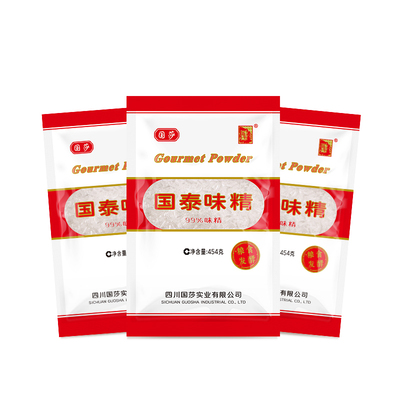 国莎九九国泰味精454g3袋调味品