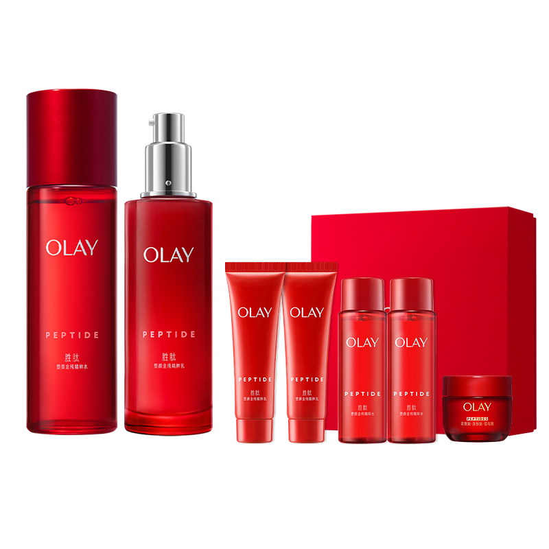 OLAY玉兰油大红瓶水乳抗老提拉紧致面部护肤品套装爽肤水保湿滋润