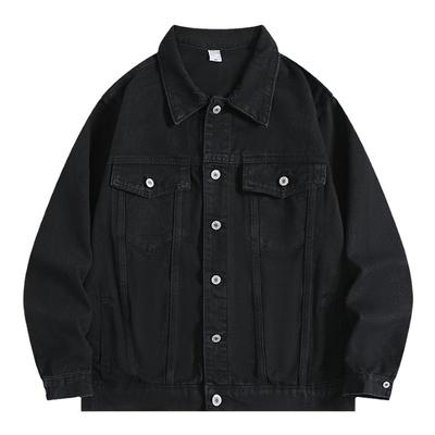 BOYUE帛跃翻领工装水洗牛仔外套