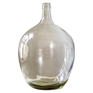 掬涵大肚玻璃花瓶吊钟马醉木专用花瓶透明玻璃瓶摆件插花大肚瓶