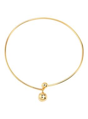 铜镀18K金女简约冷淡风项圈