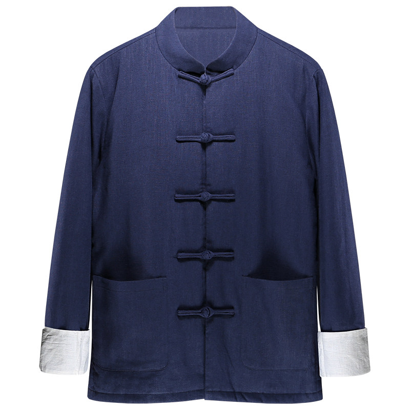冬季加棉加厚中式盘扣唐装棉服