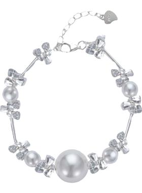 碎银子珍珠手链女生轻奢小众