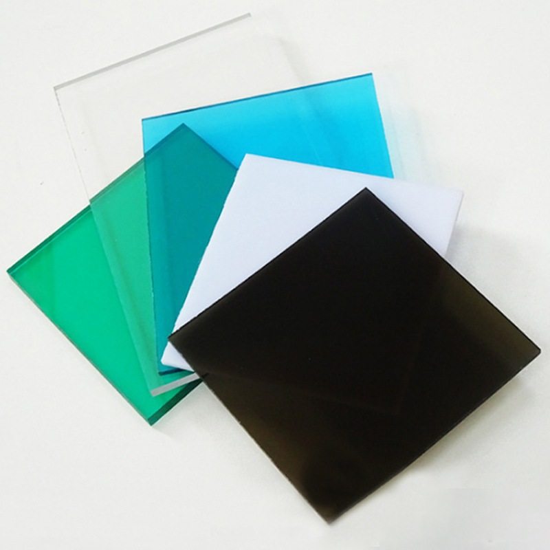 松朗聚碳酸酯板PC实心板材耐力板温室耳车棚pc板材透明拜建筑工程