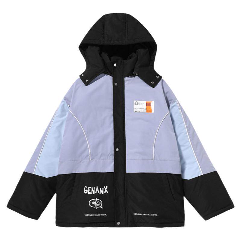 GENANX闪电潮牌情侣棉衣冬季