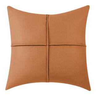 科技布抱枕沙发客厅轻奢高级感2026新款大靠垫套不含芯橙色皮靠枕