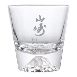 日式威士忌酒杯创意富士山雪山杯啤酒杯商用高端玻璃洋酒杯冰球杯
