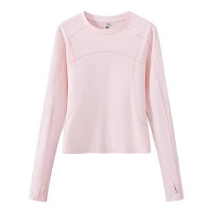 班尼路S&K系列粉色速干长袖T恤女2026春夏款户外运动上衣瑜伽服Q
