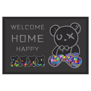 灰色地垫入户门垫进门大门口家用新款地毯高级感丝圈门外室外脚垫