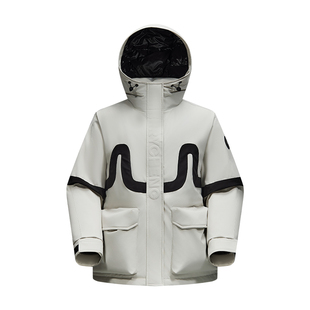 美力城钛金pro鹅绒服冬季新款男女同款挡风保暖休闲羽绒服168