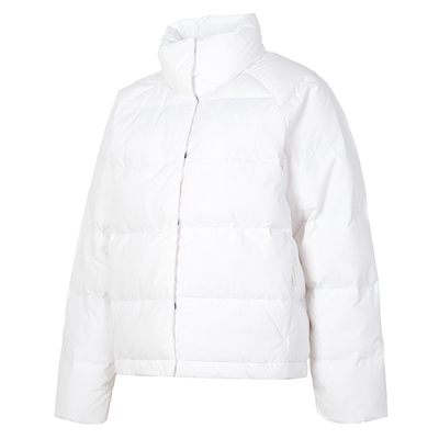 阿迪达斯白色羽绒服女装2025冬季新款保暖羽绒夹克运动服立领外套