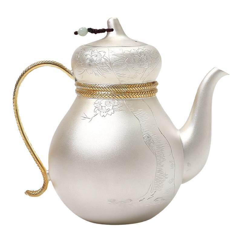 纯手工泡茶壶纯银中式酒器茶具