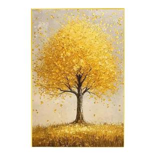 带框餐厅黄金满地钻石绣贴十字绣5d钻石画满钻新款客厅2026发财树