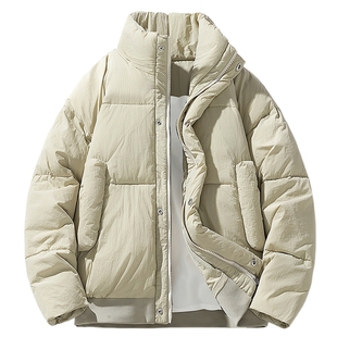 男士立领棉服男款冬季高级感2025新款面包服男装冬装保暖棉袄外套